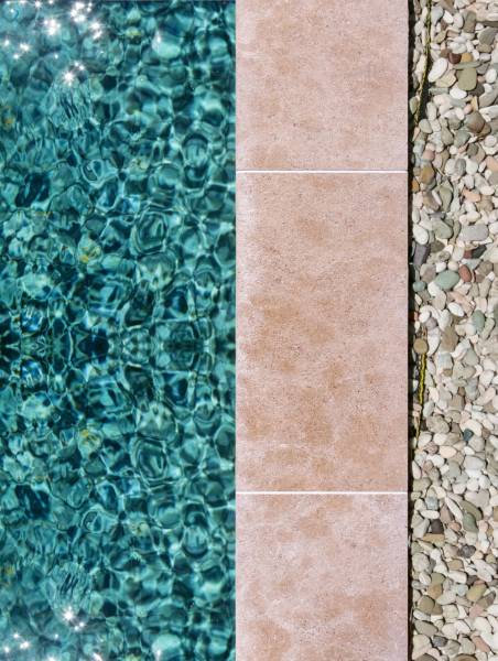 Outstanding natural beige stone for swimming pool coping at low price in Orlando, Florida : get the best architecture materials for your project