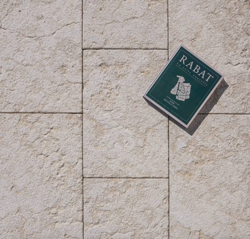 Grignan antique limestone paving in warm beige tones
