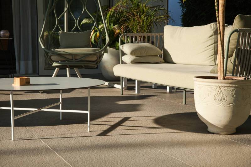 Natural grey Moroccan stone for outdoor terrace flooring