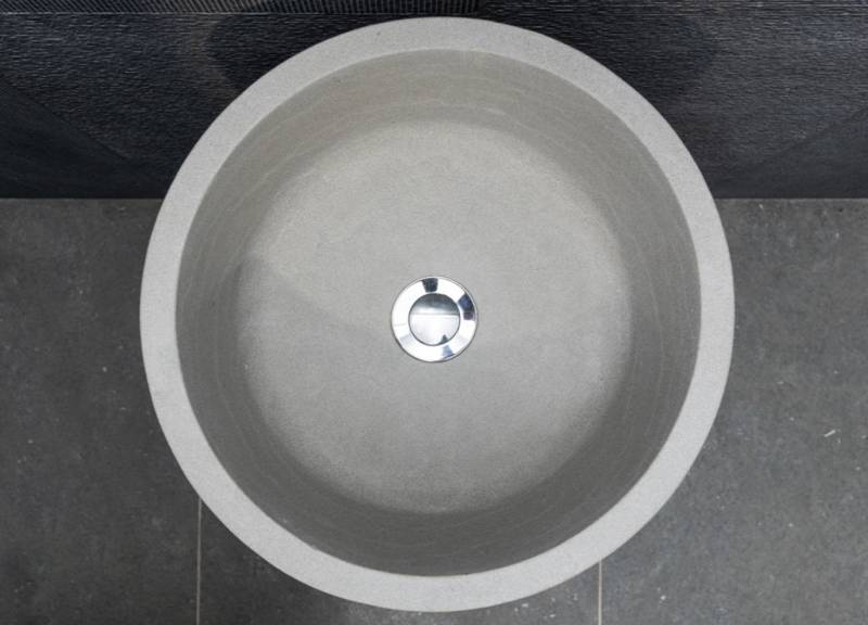 Unique made to measure modern stone sink for luxurious bathroom project at great price in Chicago Illinois. Order custom interior architecture now