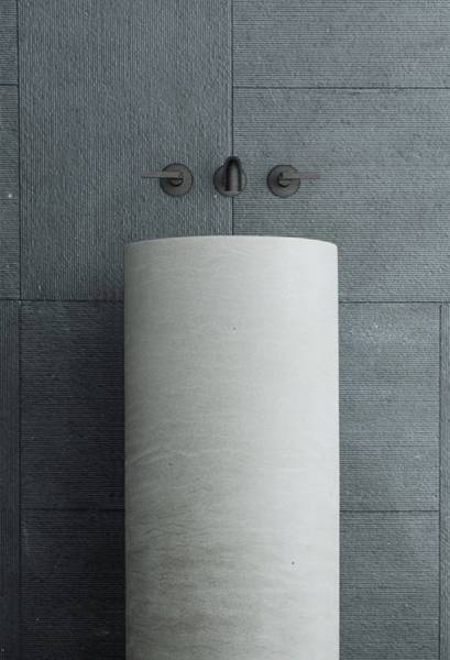 Buy made to measure modern cylindrical stone sink for minimalist bathroom. Check out bathroom design at great deal in Chicago, Illinois