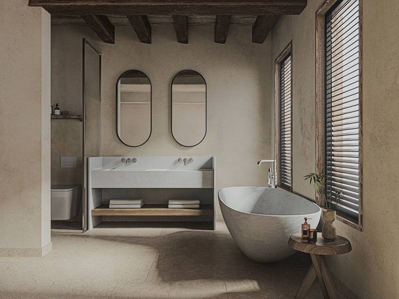 Custom-made coverings and sanitary ware in Moroccan natural stone at the best price on the market