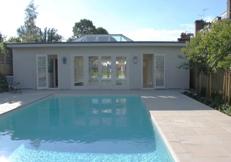 Pool coping and terrace flooring materials of high quality at great value in Pavilion near London, United Kingdom